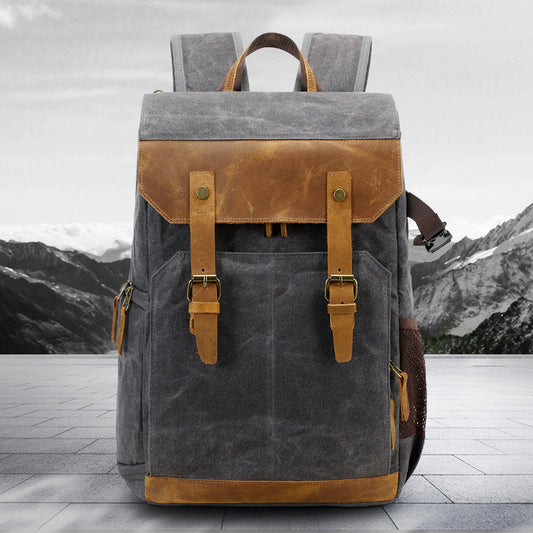 Outdoor Bag Canvas Casual Backpack Camera Bag