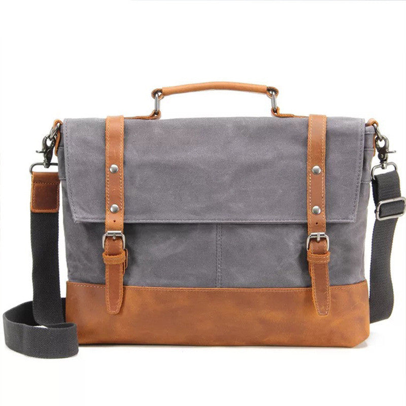 Overflowing Canvas Retro Style Men's Shoulder Bag