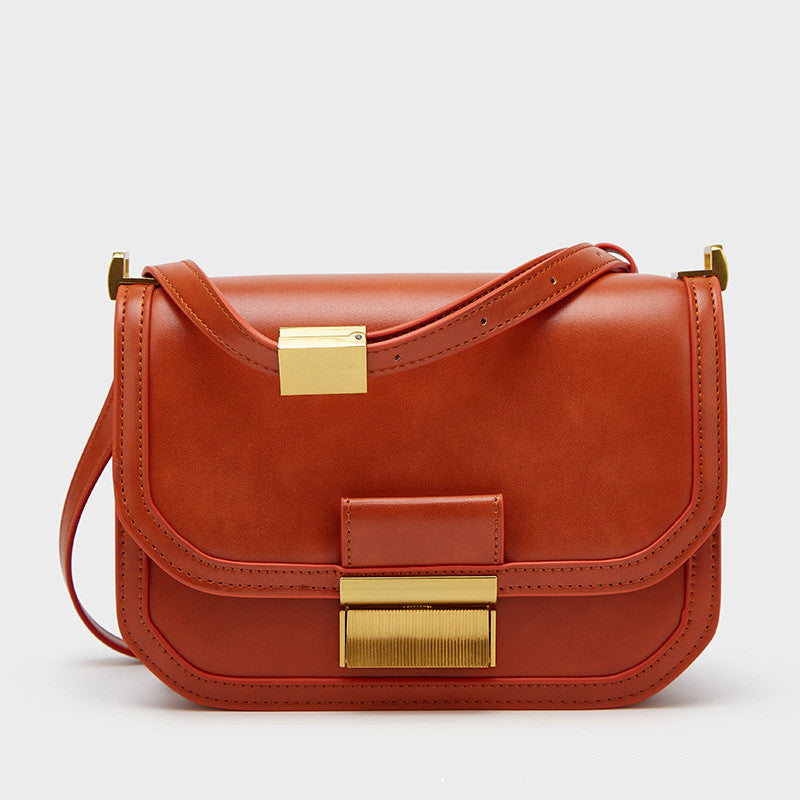 The New One-shoulder Flap Tofu Retro Crossbody Bag