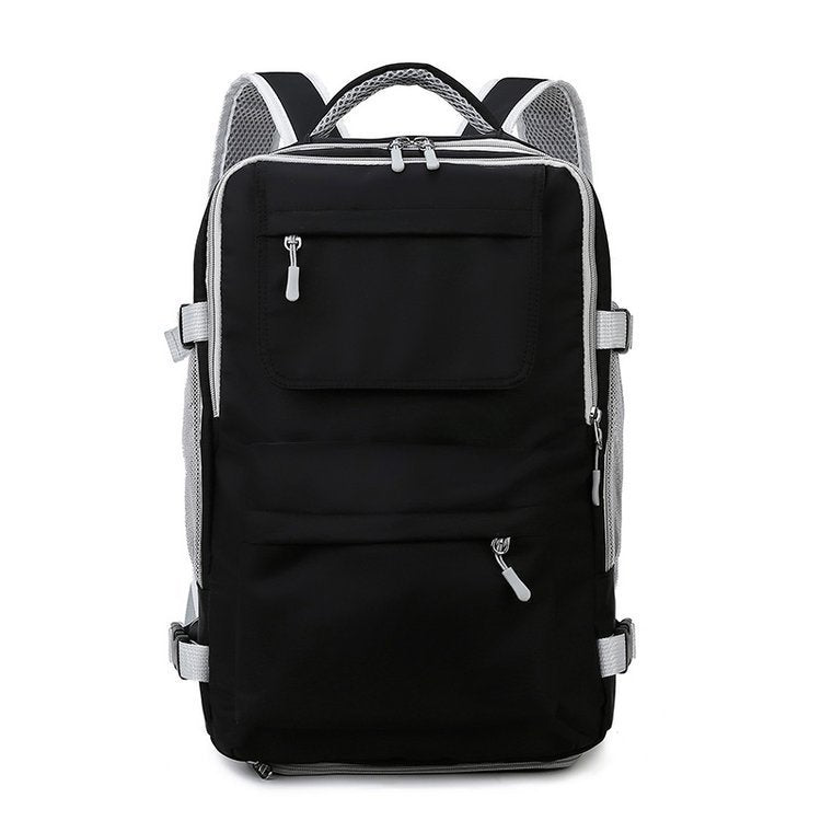 Solid Color Fashion Travel Backpack Dry And Wet Separation