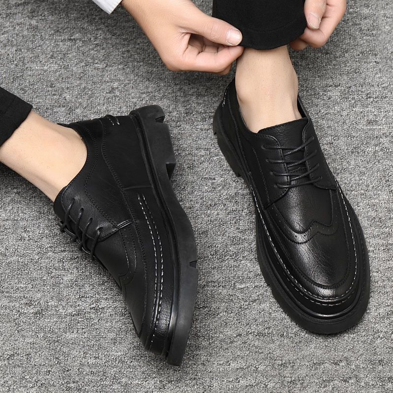 Men's Fashionable Summer Breathable Business Casual Formal Wear Leather Shoes