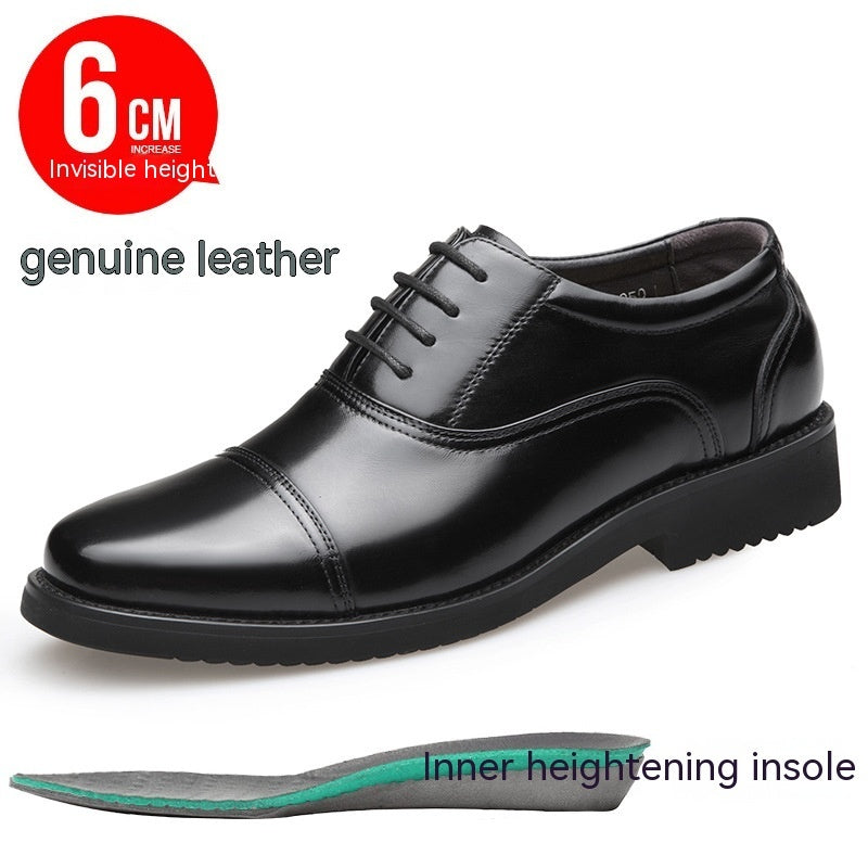 Zapatos de cuero genuino de tres articulaciones para hombre, para uso formal, informal y de negocios