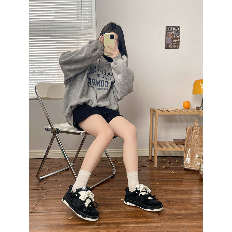 Women's Canvas Face Panda Casual Board Shoes