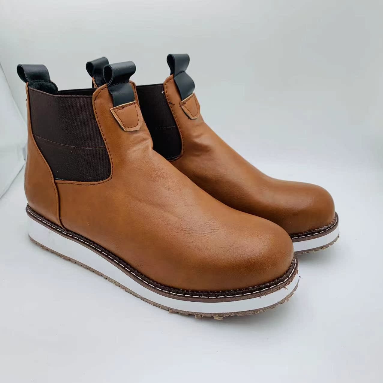 Foreign Trade New European And American Men's Elastic Ankle Boots