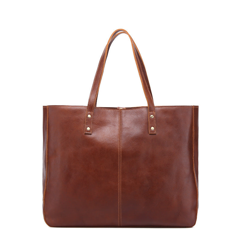 Large-capacity Cowhide Women's Handbag