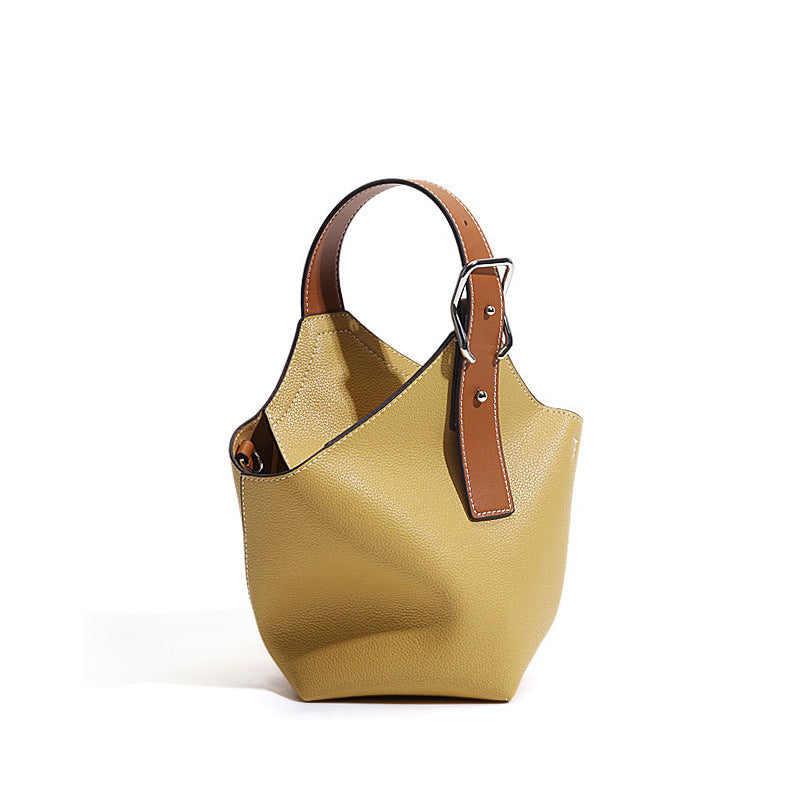 Diagonal Tote Commuter Urban Simple One Shoulder Portable Bucket Bag