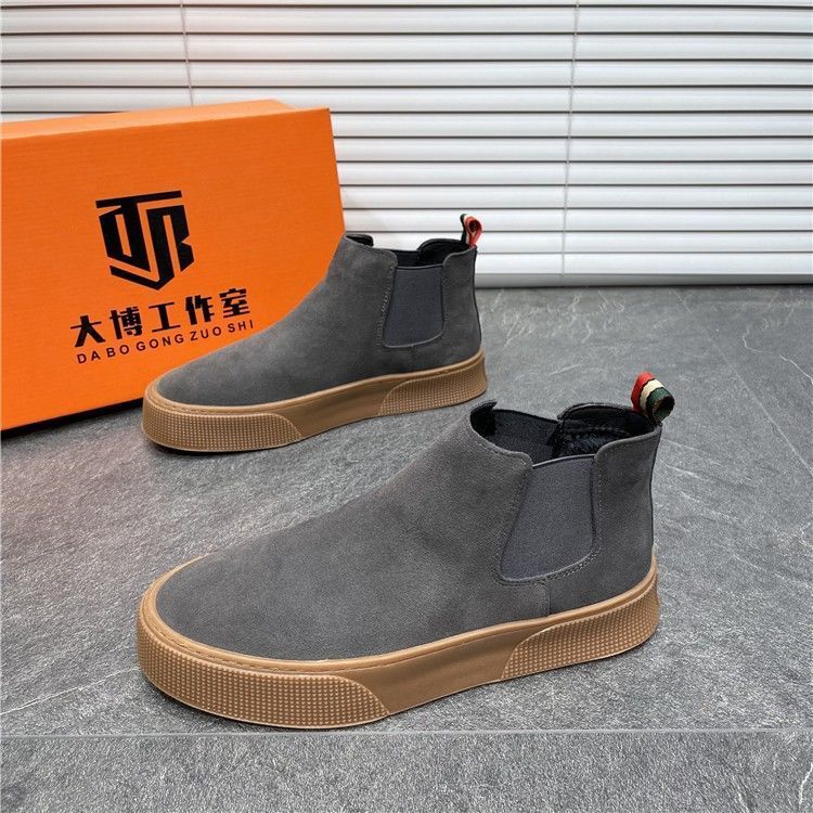 Zapatos casuales de invierno de terciopelo y algodón cálidos para hombre