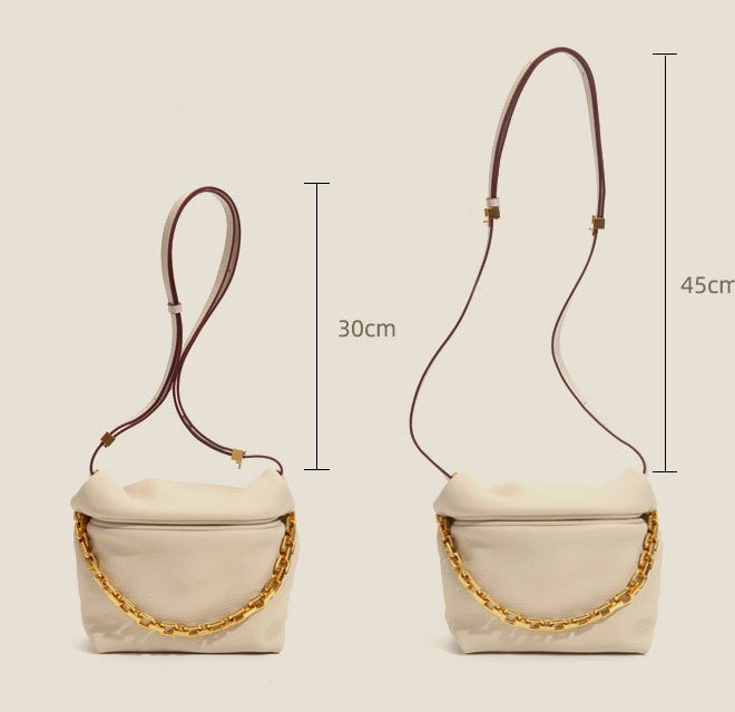 Sac Yunduo Sac à main en cuir Niche Design Dumplings