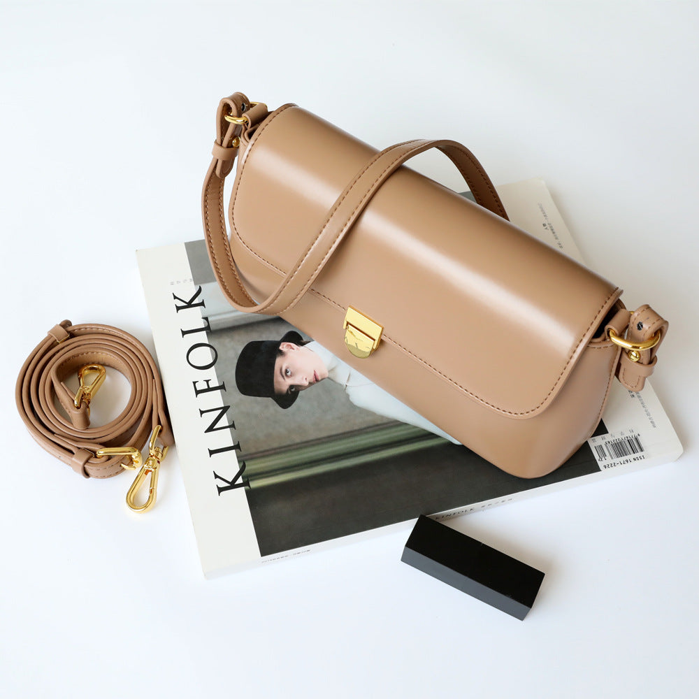 Fashion Baguette Retro Leather Armpit Bag Shoulder