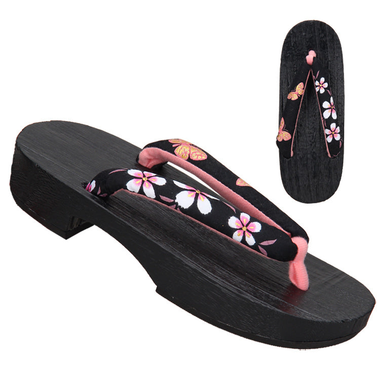 Ladies Fashion Solid Wood Paulownia Health Slippers