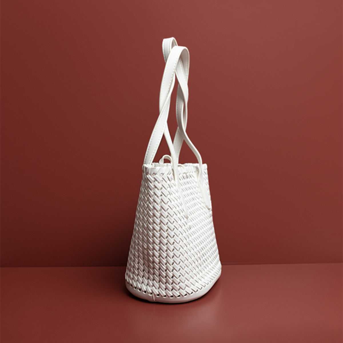 Niche Design Woven Cutout Tote Bag