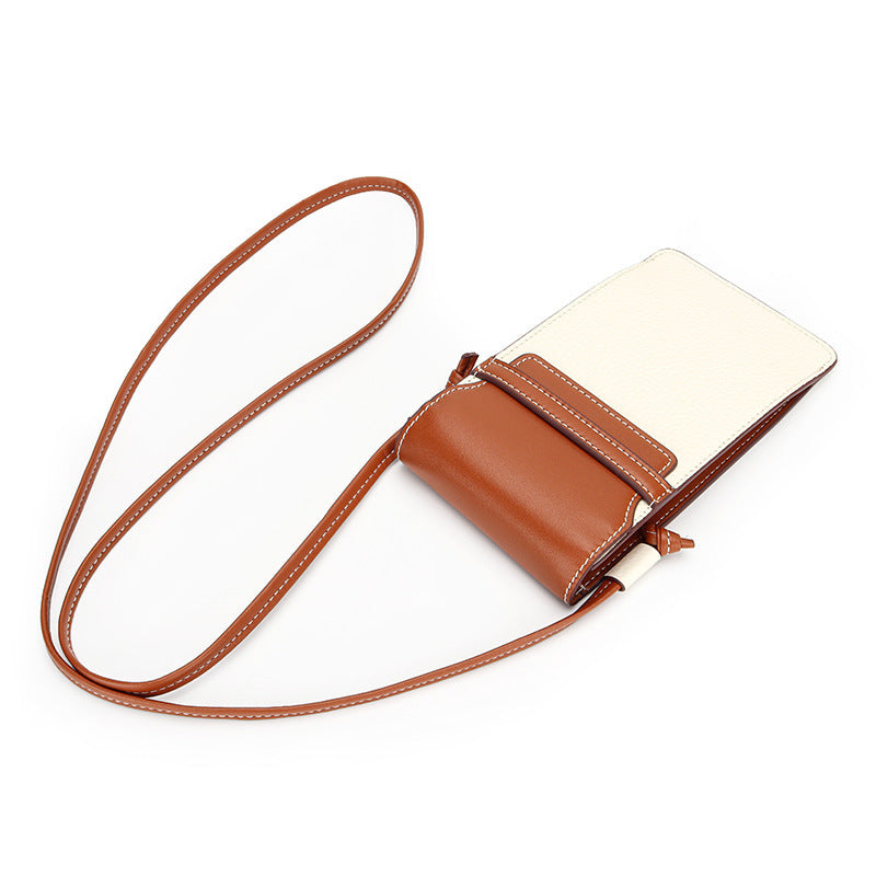 Fashion Phone Bag Hit Color One Shoulder Women