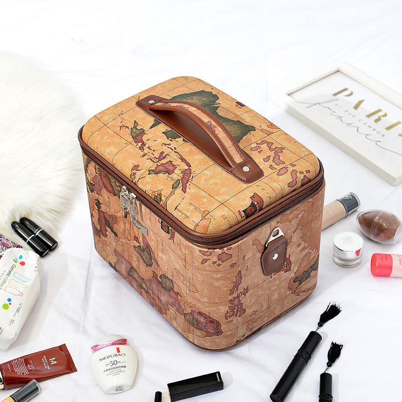 Large-capacity Portable Korean Version Simple Portable Cosmetic Case