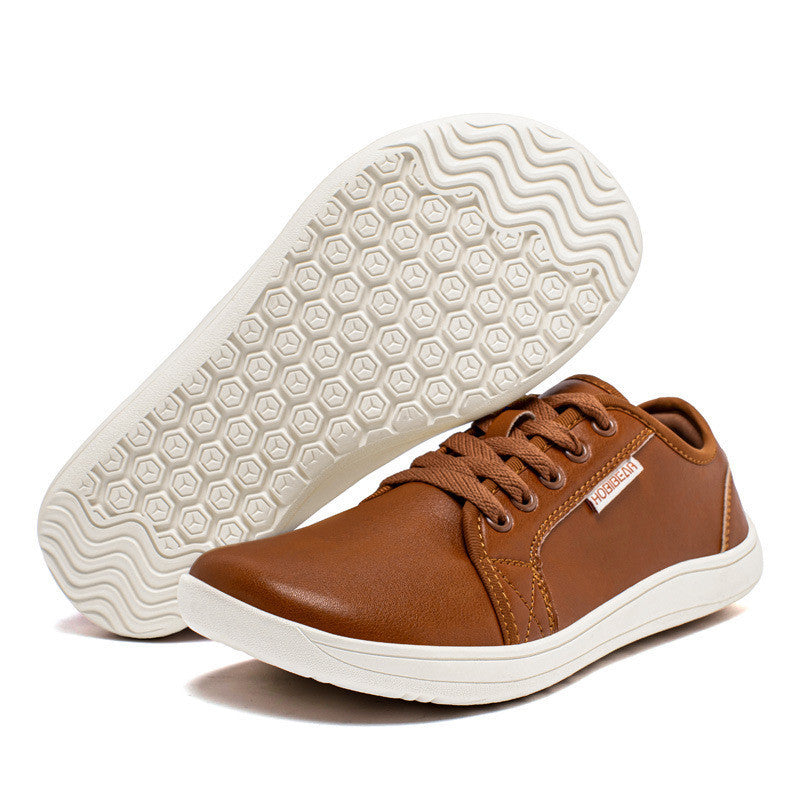 Zapatos casuales de suela blanda con punta ancha para hombre