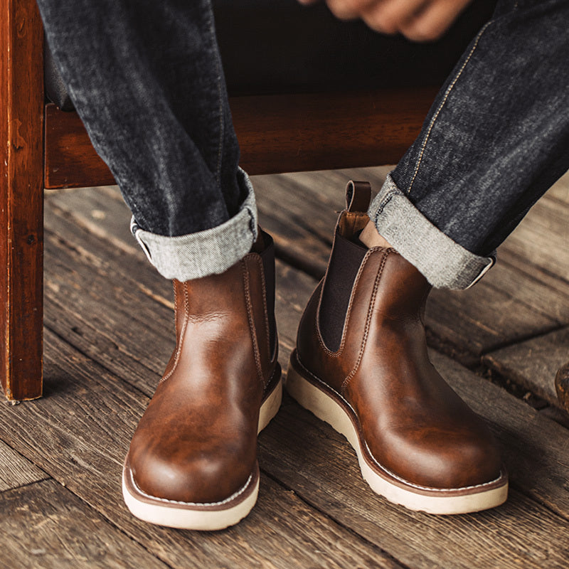 Botas de trabajo retro de caña alta de Dr. Martens