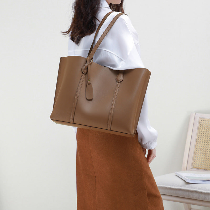 Large-capacity Leather Shoulder Bag Women