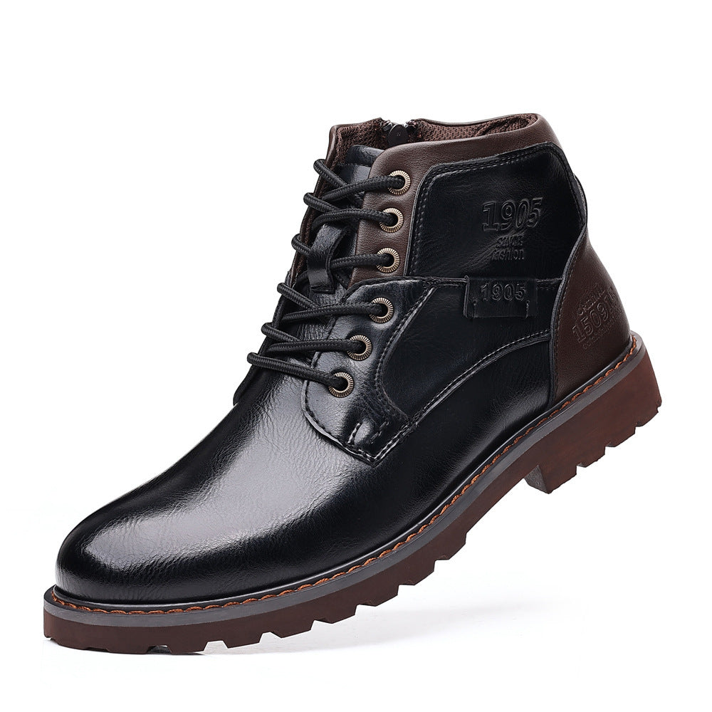 Bottes pour hommes Bottes de moto Mi-mollet