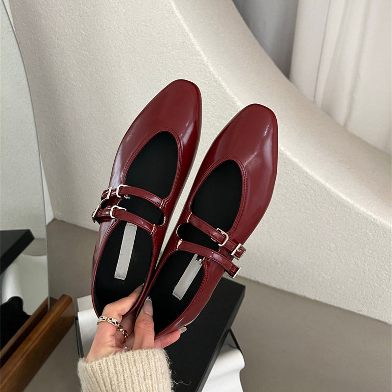 Women's Spring Single Shoes Korean Retro