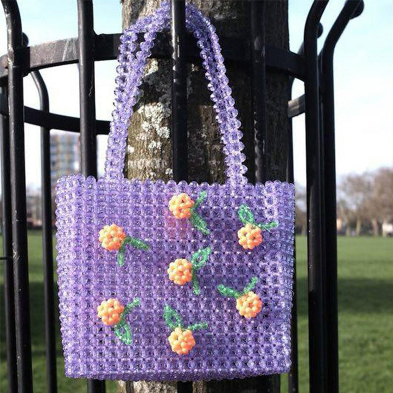 Sac tissé en perles avec divers motifs Puzzles