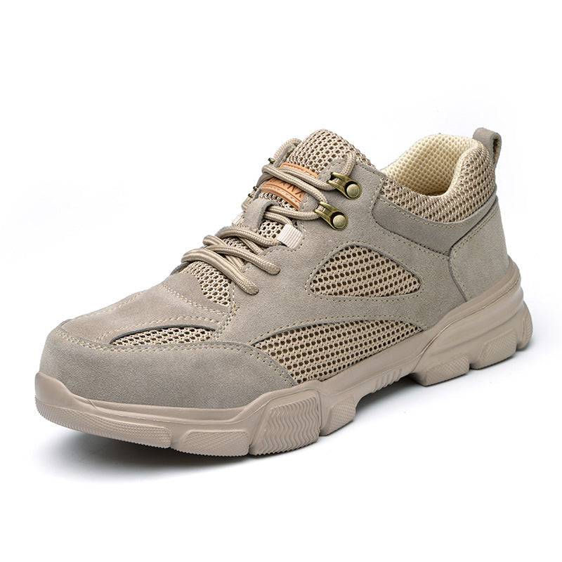 Men's Fashionable Breathable Anti-smashing And Anti-penetration Safety Shoes