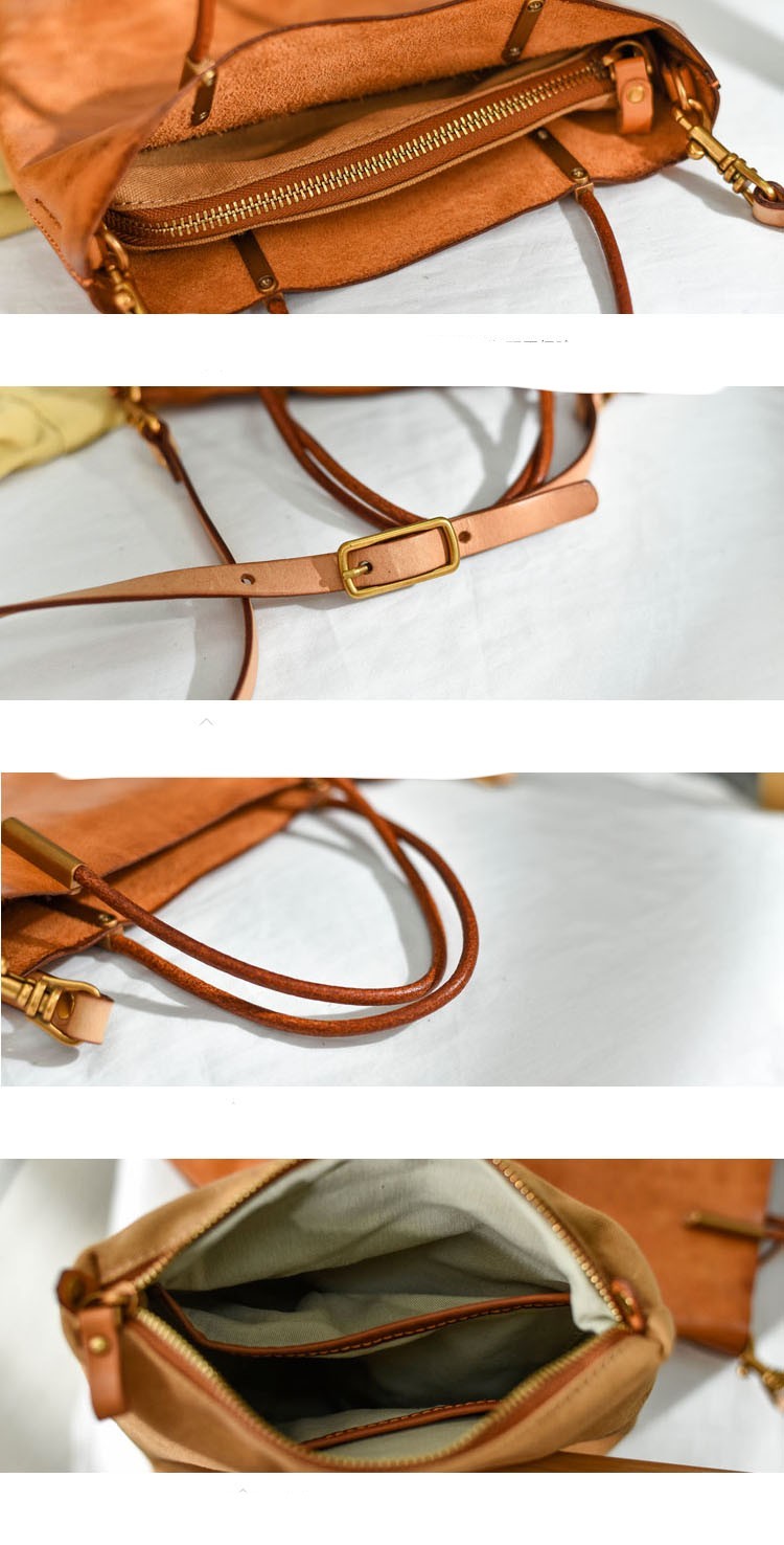 Minimalist Leather Shoulder Bag Retro Girl