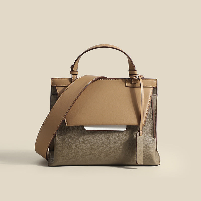 Sac messager tendance en cuir de grande capacité pour femme