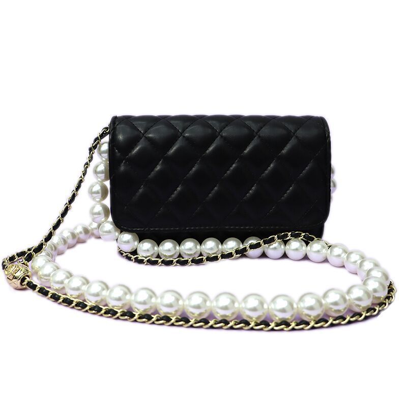 Petit sac parfumé pour femme avec chaîne de perles