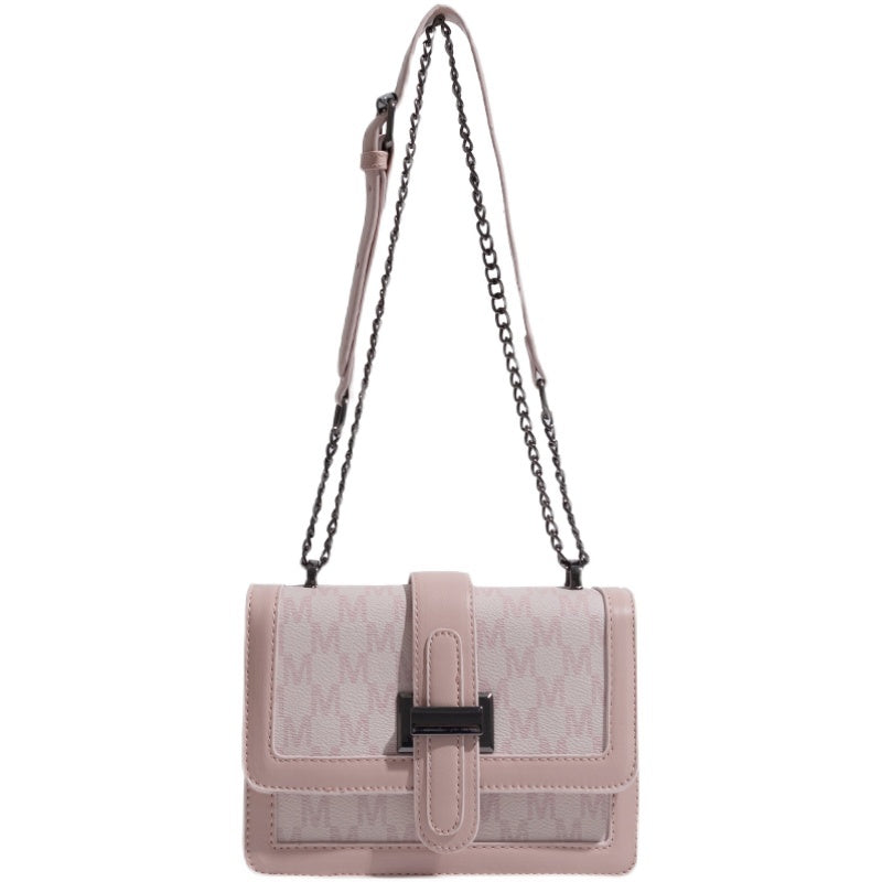 Bolso de hombro con cadena y solapa de estilo nuevo para mujer