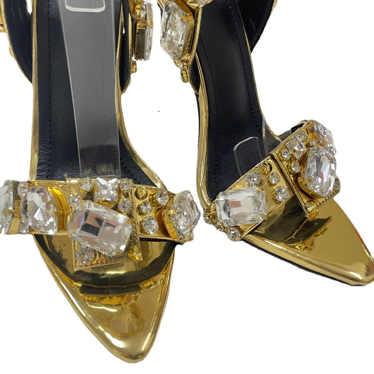 Women's Fashion Rhinestone Heeled Sandals