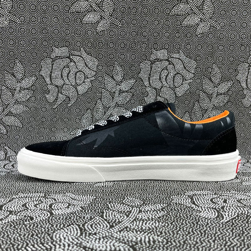 Chaussures basses classiques à carreaux Black Warrior High Street en toile