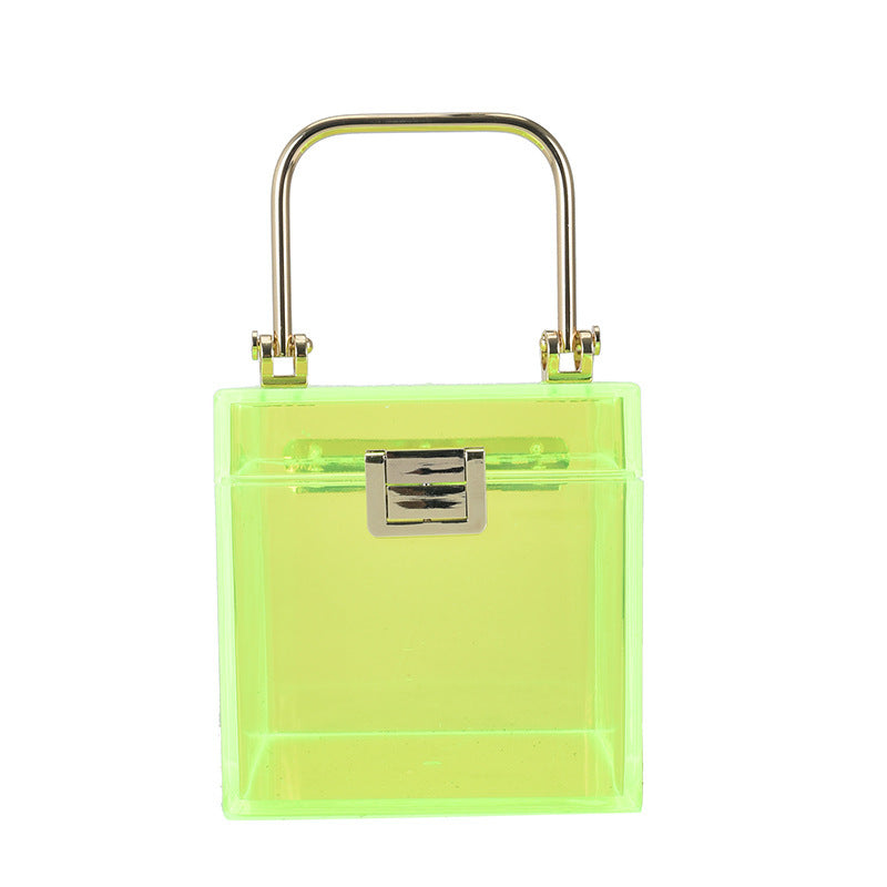 Acrylic Transparent Box Personality Creative Ins Net Red Wild Chain Messenger Jelly Bag