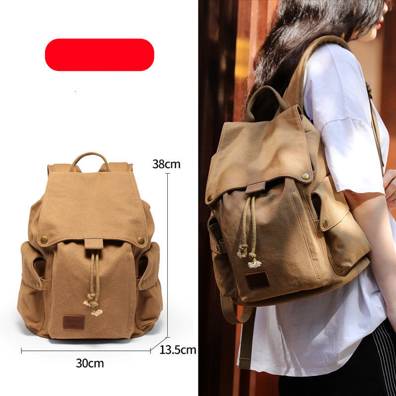 Sac à dos en toile pour femme Trendy Generation Sac d'école pour ordinateur