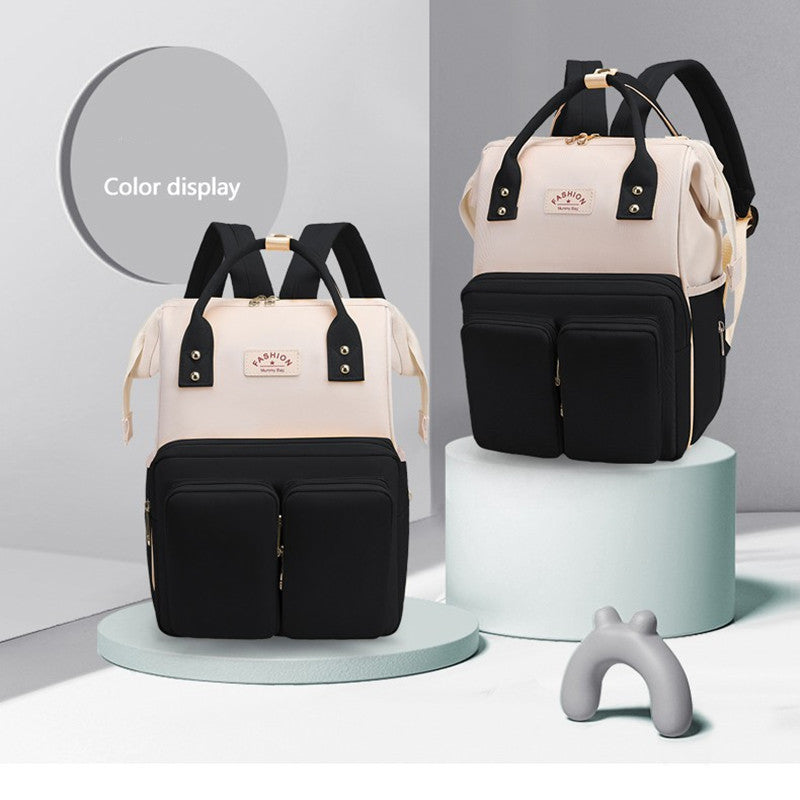 Sac à dos tendance pour maman et bébé de grande capacité avec fonctions multiples