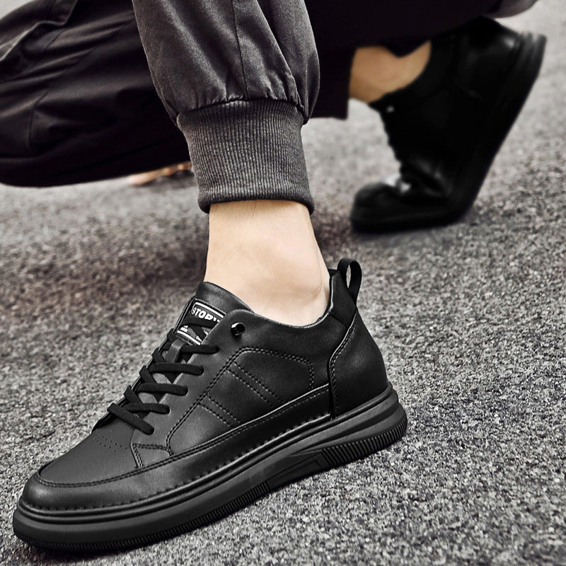 Men's Low-cut Shoes Breathable Invisible Height Increasing Simple