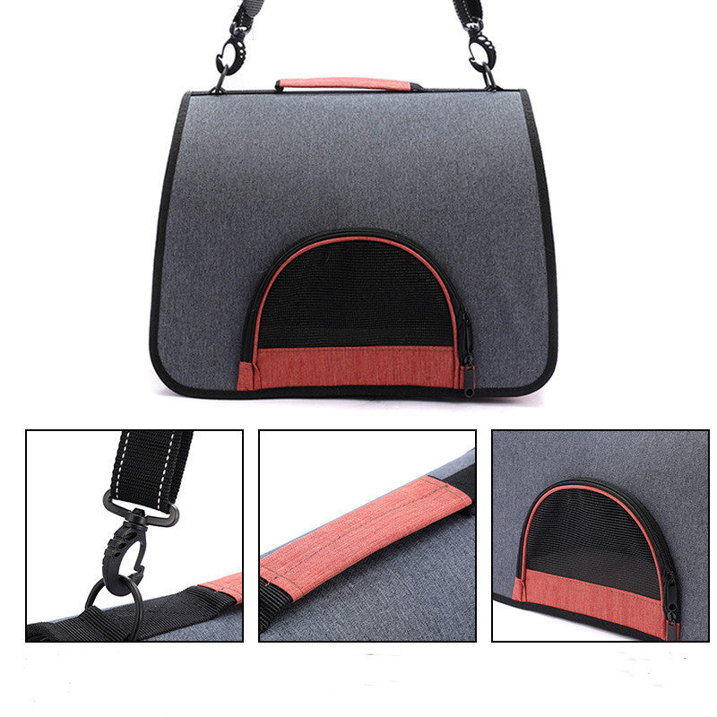 Outing Breathable Foldable One-shoulder Portable New Pet Bag