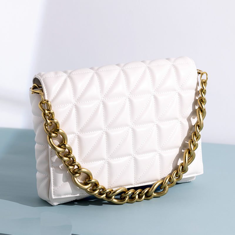 All-match Quilted One-shoulder Chain Bag Small Square Bag Envelope