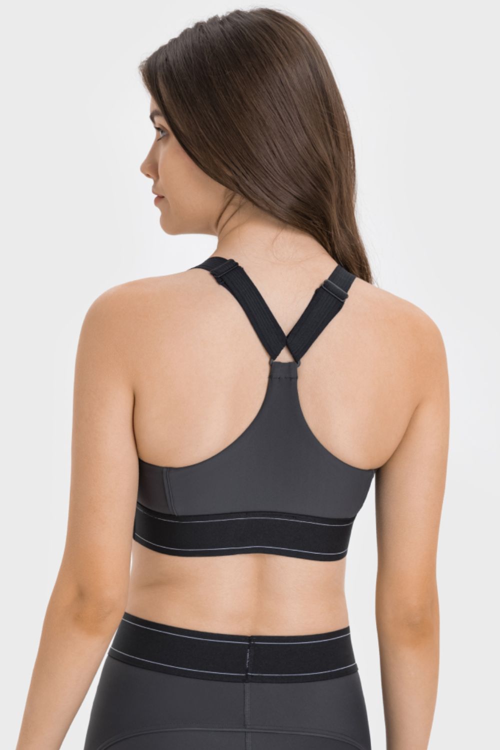 Soutien-gorge de sport contrasté