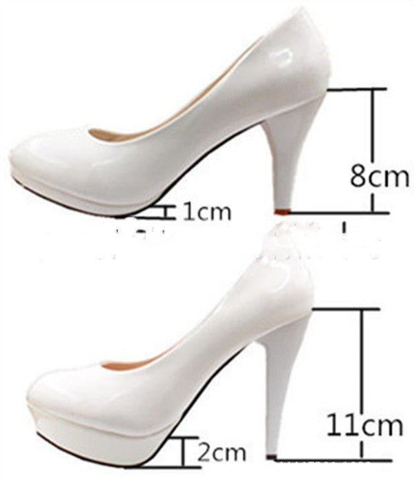 Tobillero blanco de talla grande para mujer, zapatos de boda