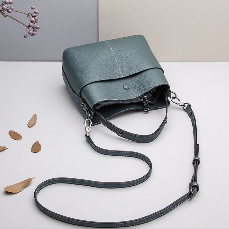 Retro Classic Bucket Bag Fashion Single Shoulder Messenger