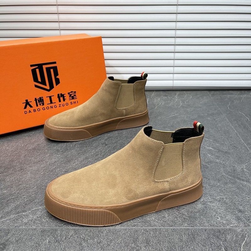 Zapatos casuales de invierno de terciopelo y algodón cálidos para hombre