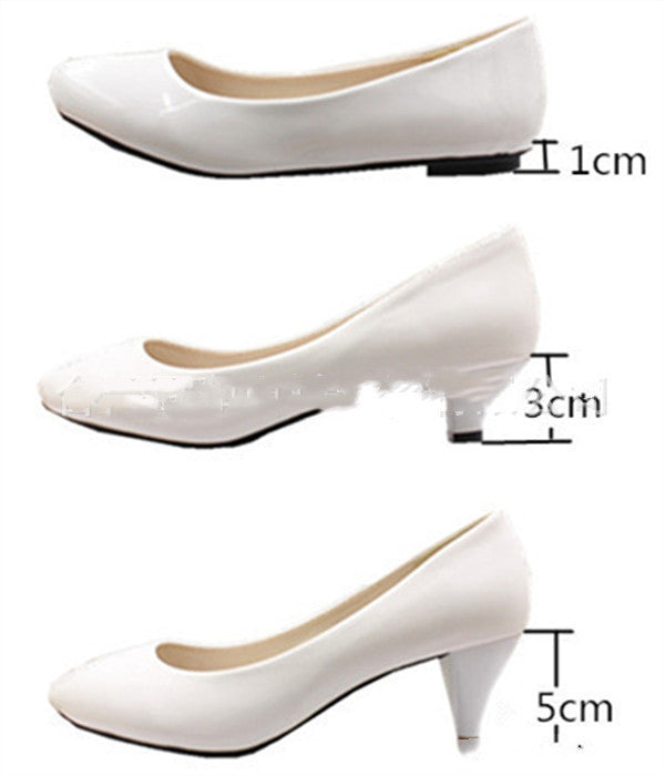 White Anklet Large Size Women's Wedding Shoes