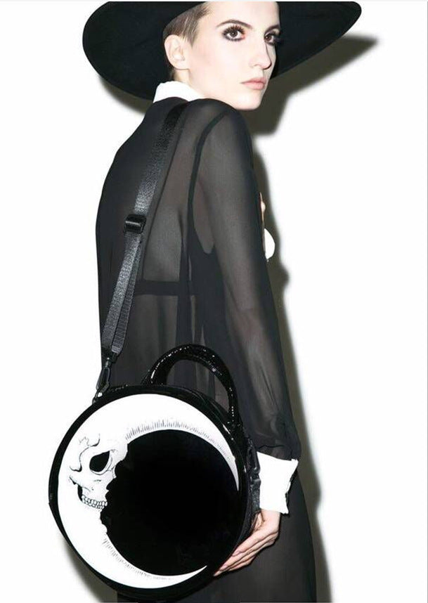 Meniscus Skull Round Diagonal Bag