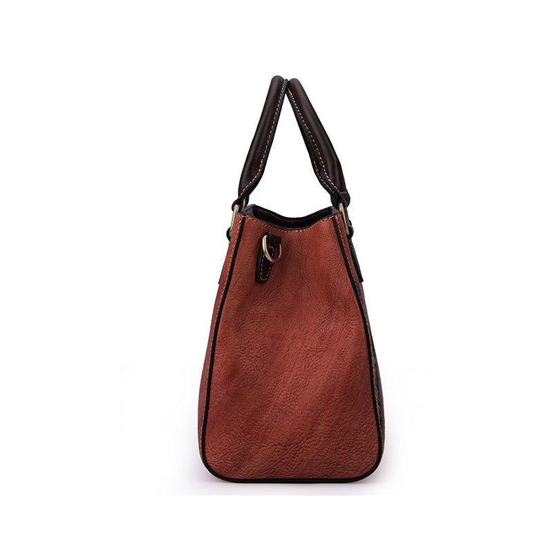 Top Layer Cowhide Retro European And American Fashion Casual Handbag