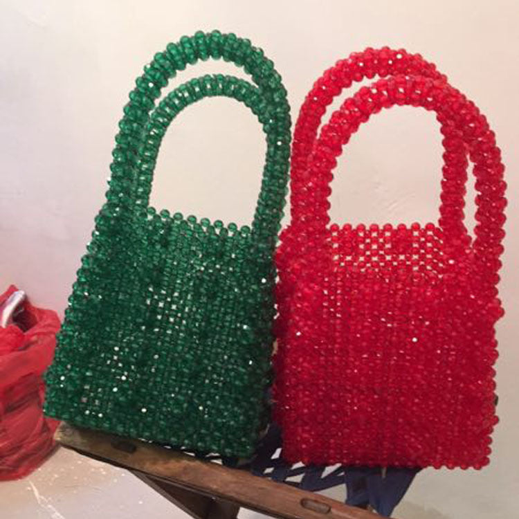 Hand-woven Pearl Handbag