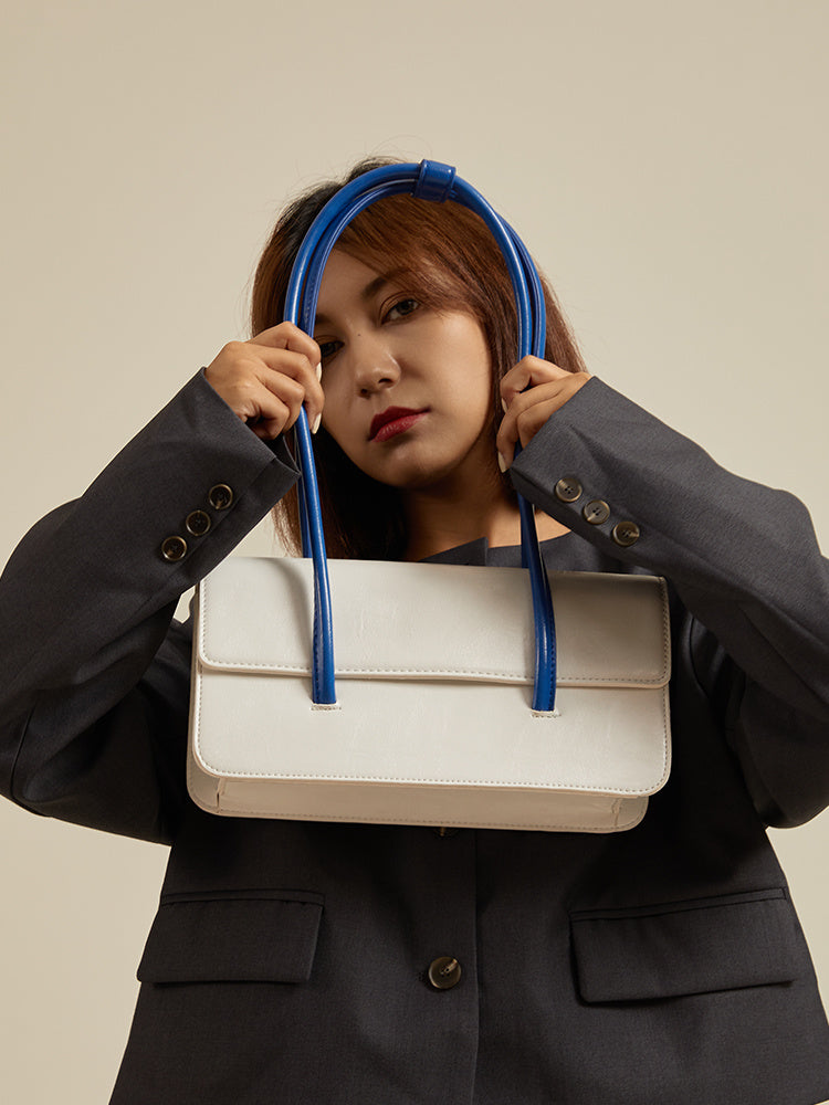 Sac à main bleu contrasté High Sense Of Klein pour femme