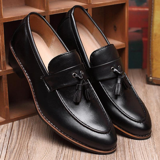 British Retro Slip-on Tassel Loafers Men's Casual