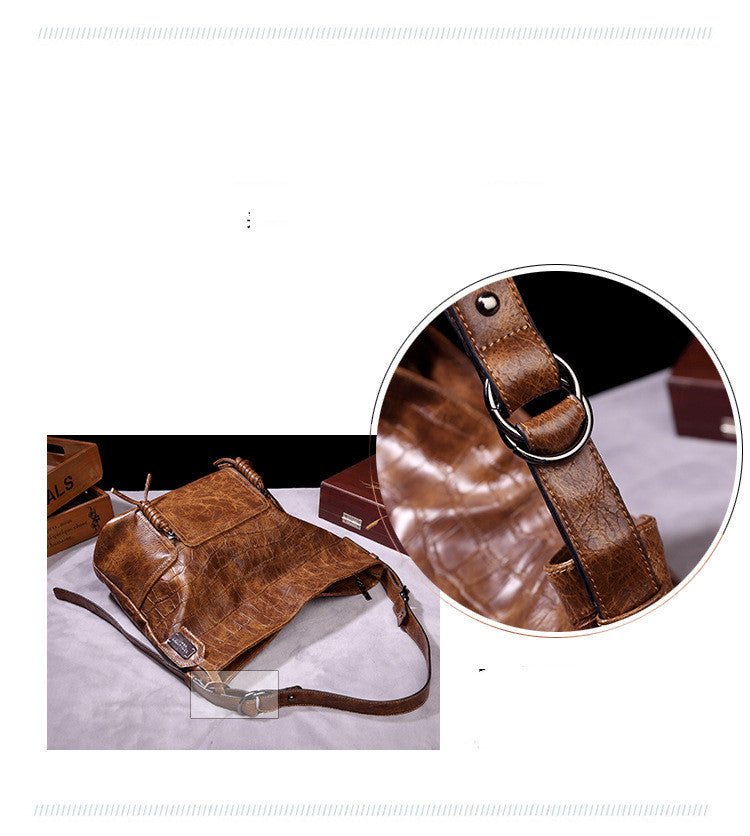 Style One-shoulder Messenger Underarm Bucket Female Bag