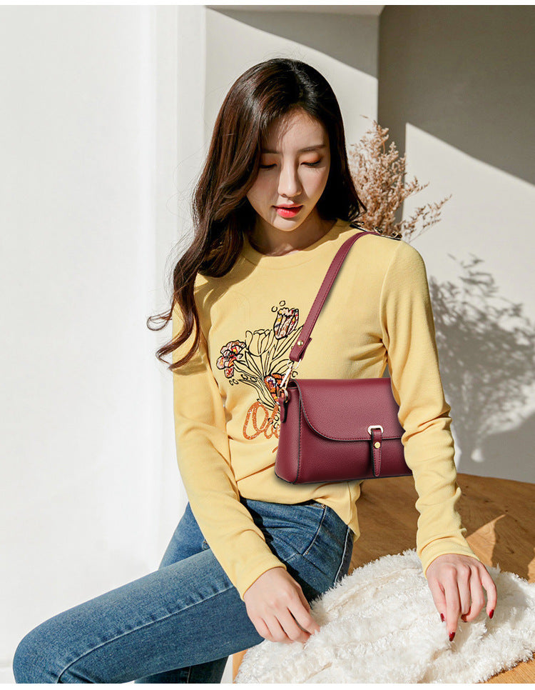 Middle Aged Women's Bag Mother Bag New Simple Fashion Women's Cross Body Bag Korean Fashion Casual Shoulder Bag