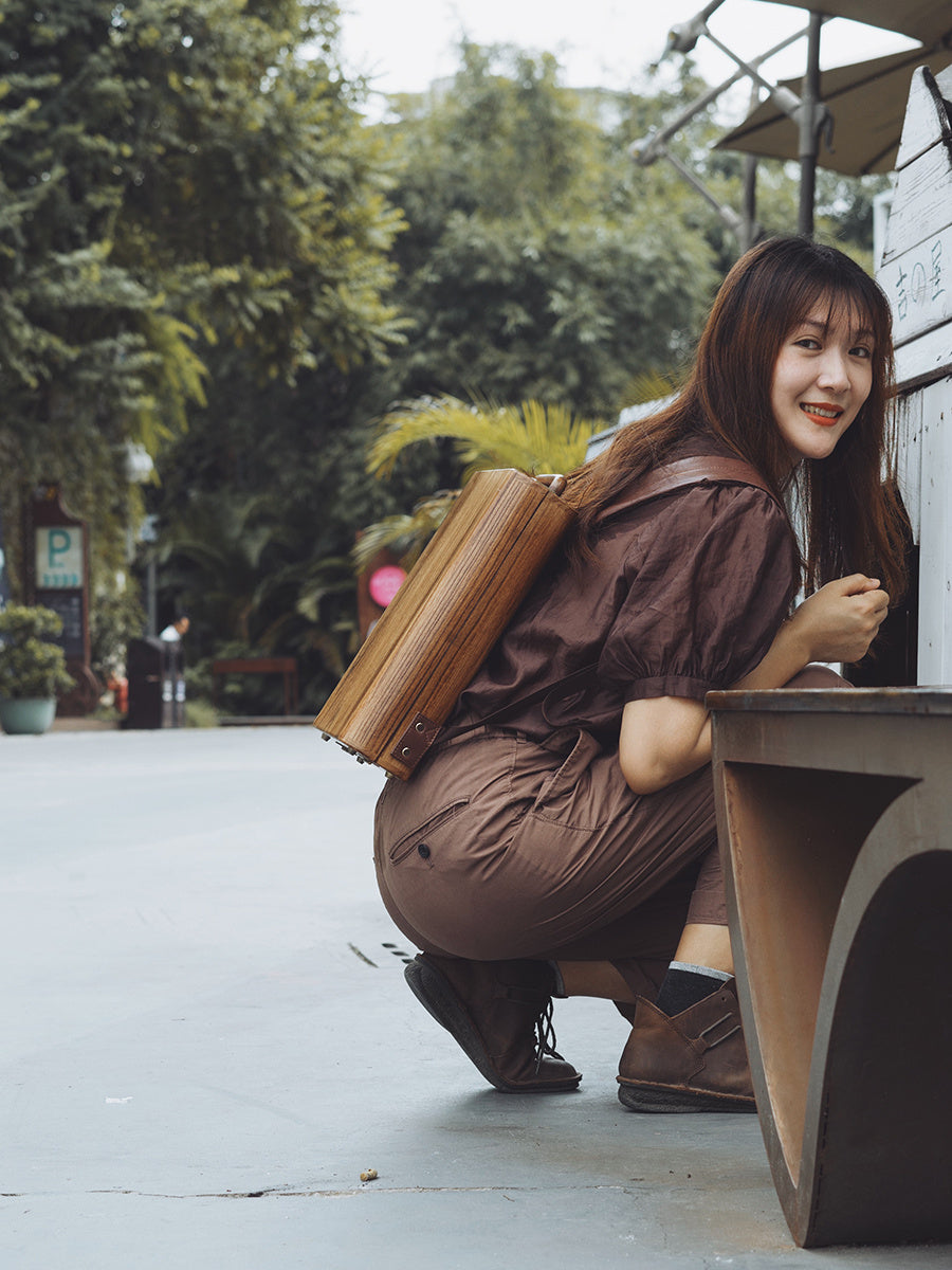 Mochila escolar para ordenador para hombre y mujer hecha a mano con diseño de nicho