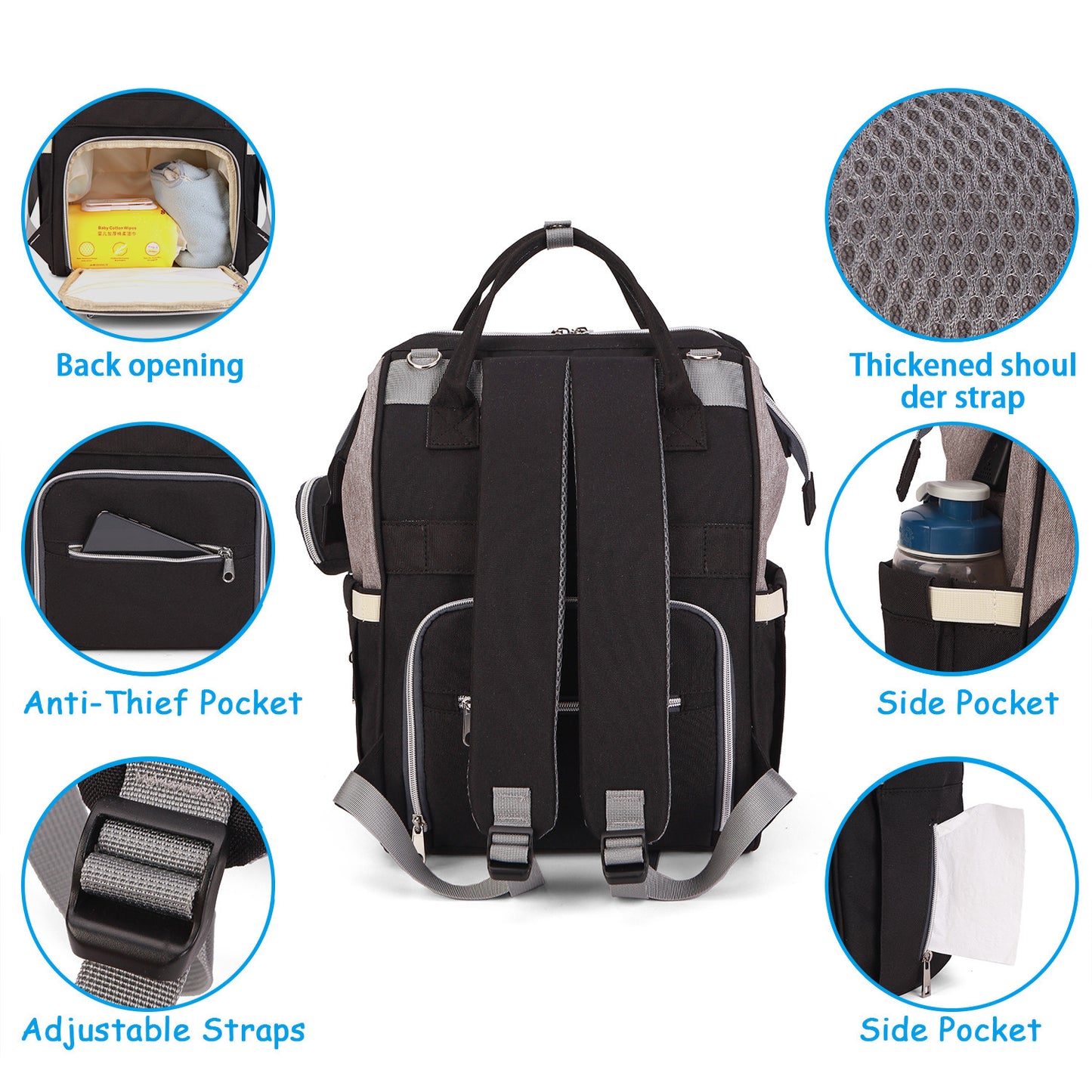 Waterproof Large-capacity Multi-function Shoulder Bag